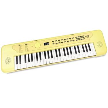 Imagem de RockJam Teclado de piano USB de 49 teclas com aulas e adesivos para palestras