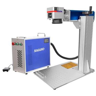 Imagem de Máquina de Gravação Laser Metais Fiber Portátil 50w com Entrada Eixo R