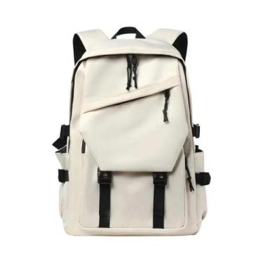 Imagem de Mochila Preta Vermelha Marinha Para Viagem Escola Trabalho Deslocament