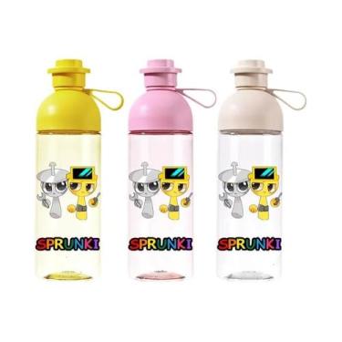 Imagem de Garrafa De Água Esportiva De Grande Capacidade 600ml Antiqueda Portáti