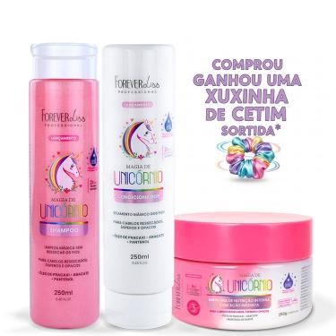 Imagem de Forever Liss Shampoo, Condicionador, Máscara Magia Unicórnio