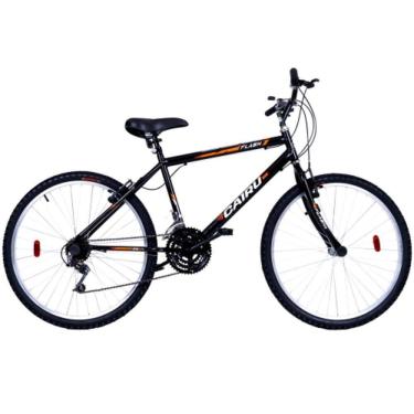 Imagem de Bicicleta Aro26 21m. Masc. F.fio Flash Cairu - 320835 Preto - Laranja