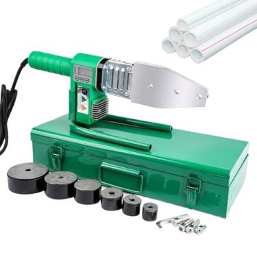 Imagem de HYZHANHONG Máquina de Soldadura de Alta Precisão de Calor com Suporte Tipo UT Reforçado 1000W Máquina de Calor de Alta Potência com Ecrã Digital, Adequada para Soldadura de Tubos Plásticos