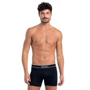 Imagem de Kit Com 2 Cuecas Boxer Microfibra Sem Costura Mash, GG, Preto