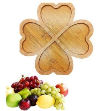 Imagem de Petisqueira decorativa flor com 4 divisórias Travessa de Petisco Redon