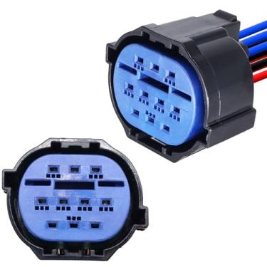 Imagem de HiSport Conector de farol halógeno chicote de chicote HP406-10021 compatível com Hyundai Elantra 2017-2018, substituição para Kia Telluride EX, LX, S, SX 3.8L V6 2020-2021