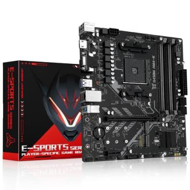 Imagem de MACHINIST Placa-mãe B450 AM4-K para processadores AMD Ryzen 1-5ª geração (DDR4 Max 128GB, NVME M.2, PCIe 3.0, SATA 3.0, USB 3.0, DP VGA HDMI, Gigabit LAN, M-ATX)