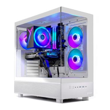 Imagem de Skytech Gaming Azure 3 PCs de mesa, Ryzen 5 7600 3,8 GHz (5,1 GHz), NVIDIA RTX 5060, 1 TB NVMe SSD, 16 GB DDR5 RAM 5200, 650 W, Gold PSU, Wi-Fi, Win 11