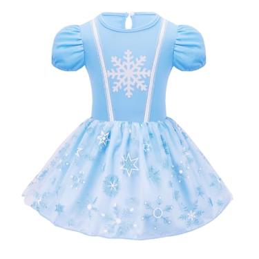 Imagem de Meland Fantasia de princesa para bebês - Fantasia de Halloween para bebês de 6 meses a 3 anos, vestido de princesa para crianças pequenas