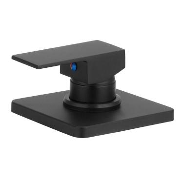 Imagem de Misturador Monocomando Chuveiro Quadrado Preto 1/2` Completo