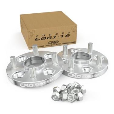 Imagem de Adaptadores de roda 4x100 a 4x114,3 15 mm (0,6 polegadas) - 6061-T6 Hubcentric forjado - furo central de 57,1 mm parafusos M12x1,5 - Serve para veículos com padrão 4x100 e furo de cubo de 57,1 mm para