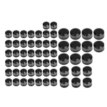 Imagem de XMMT Tampa de parafuso de motor CNC 61 peças para Harley Touring Electra Glide Road Glide Street Glide Road Glide Road King Twin Cam FLH modelo 1999-2006, preto