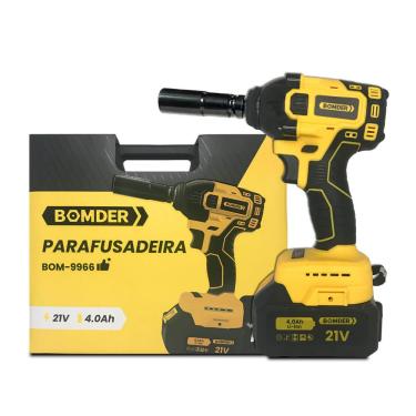 Imagem de Parafusadeira de Impacto 21v Sem Fio Com Acessórios Potente