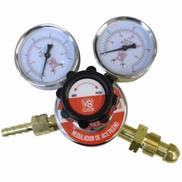Imagem de Regulador De Pressão Acetileno - 110183 - V8 Brasil