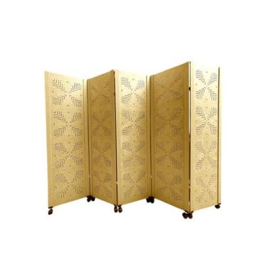 Imagem de Biombo DIVISOR AMBIENTE RAMO 05 Folhas C/ 10 RODÍZIOS - JL RIBEIRO