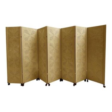 Imagem de Biombo DIVISOR AMBIENTE RAMO 7 Folhas C/ 14 RODÍZIOS - JL RIBEIRO