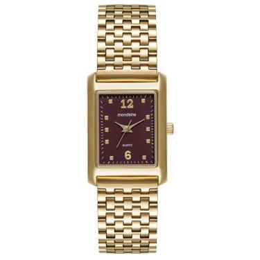 Imagem de Relógio Mondaine Feminino Dourado Quadrado 32921LPMVDE2