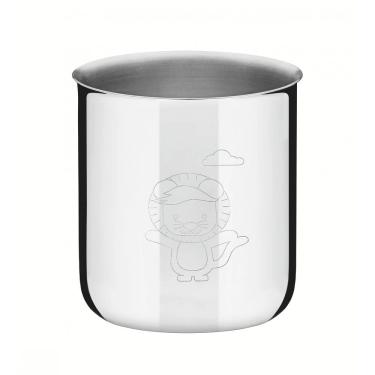 Imagem de Copo infantil tramontina baby friends em aço inox 340 ml