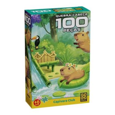 Imagem de Quebra-cabeça 100 peças Capivara Club +6 Anos Grow - 04853