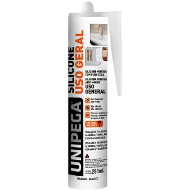 Imagem de Silicone Uso Geral Híbrido Unipega Branco Cartucho 280ML