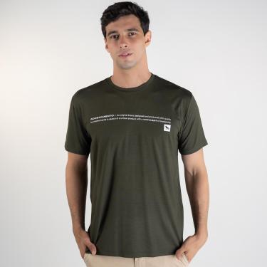 Imagem de Camiseta Acostamento Modal Concept Verde Militar-Masculino