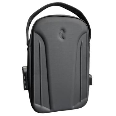 Imagem de iGO Bolsa tiracolo transversal - capa de borracha rígida com porta de carregamento USB e trava combinada (preto)