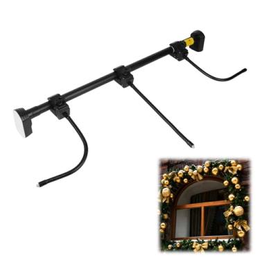 Imagem de Conjunto Suporte de Guirlanda para Porta de Entrada, Ajustável Encaixa 80-100cm Suporte Guirlanda Resistente para Moldura Porta Guirlandas Natal e Halloween Ferramenta Decoração
