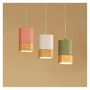 Imagem de Luminária de lustre, lustre estilo simples da Europa do Norte, lâmpada criativa de cabeça única, lâmpada de mesa de bar, lâmpada de sala de jantar, lustre de quarto (tamanho: 3 cores A) (tam