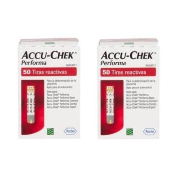 Imagem de Tiras Medidor Glicemia Accu Check Performa 100 Unidades - Accu-chek