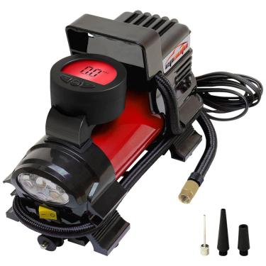 Imagem de Compressor de Ar Elétrico Portátil, Automotivo, AC, 12V DC, 180W, 110v, EPAUTO AT 010 2, Vermelho