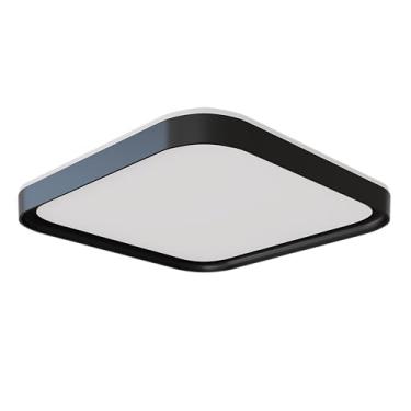 Imagem de Plafon Toronto Quad 40Cm 36W Preto C/Preto (Ref:1521)