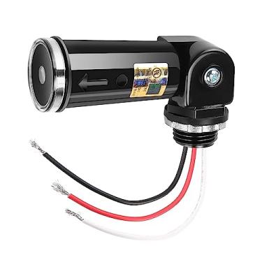 Imagem de Sensor de fotocélula ao ar livre, controle de iluminação de conduíte giratório do crepúsculo ao amanhecer, dia e noite, interruptor de sensor fotoelétrico para luz interna e externa