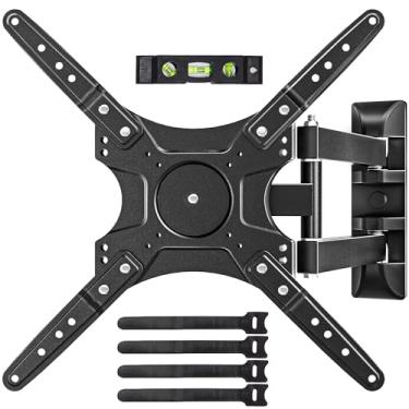 Imagem de Suporte de parede para TV de movimento completo 2025 para TVs de 26 a 55 polegadas, inclinação articulada giratória com extensão, VESA máximo de 400 x 400 mm, design de pino único, suporta telas
