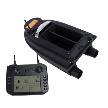 Imagem de Luocute Barco de Isca de Pesca 12V RC Com Controle Remoto de 800m, Giroscópio de Motor Duplo de Bateria de 20000mAh para Pesca