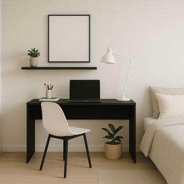 Imagem de Escrivaninha Moderna 110cm – Mesa de Trabalho e Estudo Versátil para Escritório e Home Office (PRETO)