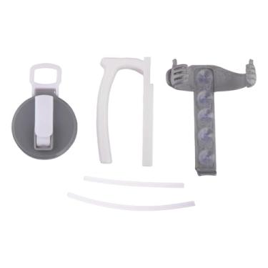 Imagem de Ｂｅｓｇａ Tampa E Suporte para Latas com Tubo Reutilizável, Fácil de Segurar, Suporte Portátil para Latas de Bebidas com Alça para Festas E Viagens, Cinza, Tamanho real