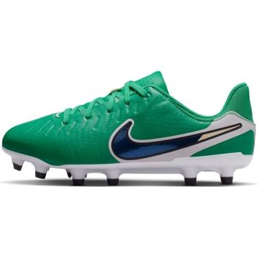 Imagem de Nike Chuteiras de futebol Jr. Tiempo Legend 10 Academy LV8 Big Kids Multi-Ground Cano Baixo (Estádio Verde/Obsidiana escura), Verde estádio/obsidiana escura, 15