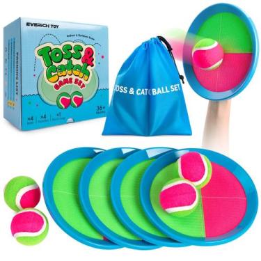 Imagem de Conjunto de jogos Toss and Catch Ball EVERICH atualizado para crianças