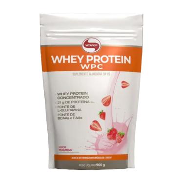 Imagem de Whey Protein WPC Morango Vitafor 900g