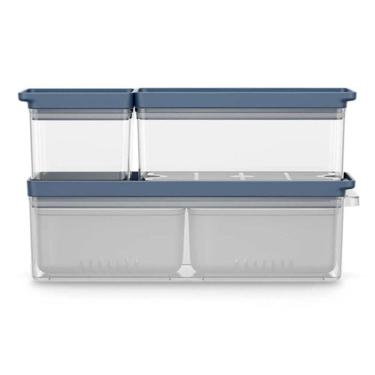 Imagem de Conjunto de Organizadores de Geladeira Experience Empilhável 3 Unidades Electrolux