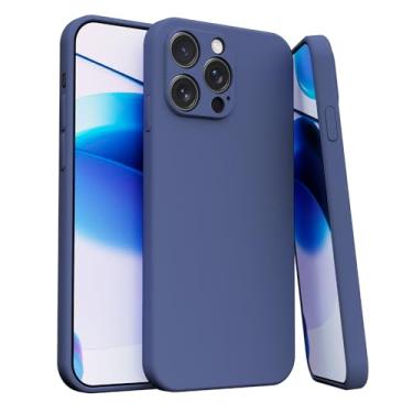 Imagem de Capa Case Capinha Para iPhone 15 PRO Silicone Aveludada Com Forro aveludado Premium (AZUL MARINHO)