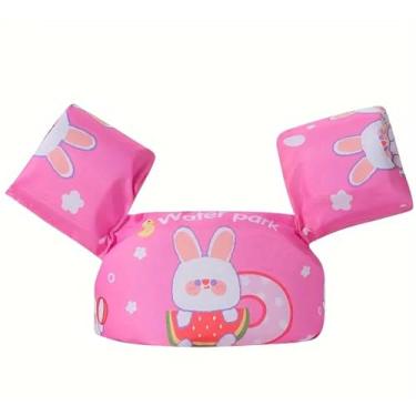 Imagem de Colete Piscina Criança Infantil, Boia com Braço Salva-Vidas, Não Fura (Rosa)