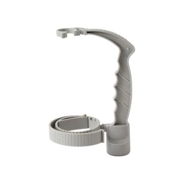 Imagem de Punho de lata de refrigerante para garrafas e latas finas – Suporte reutilizável para garrafa de bebida com design dobrável antiderrapante, compatível com dispensador de 2 litros e uso externo (cinza)