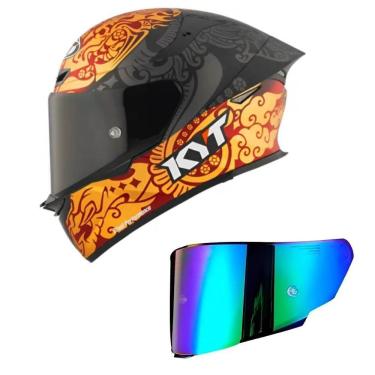 Imagem de Capacete KYT TT Revo Enea Indonésia Réplica 2023 Mais Viseira Camaleão