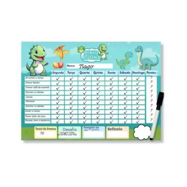 Imagem de Quadro Do Incentivo Educativo Infantil Tema Dinossauro Opfy