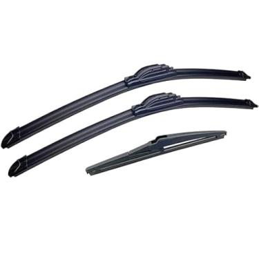 Imagem de Kit 3 Palheta Limpador Parabrisa Par Dianteiro e Traseiro Durável Reforçada Compatível Com (Onix 2012 á 2018)