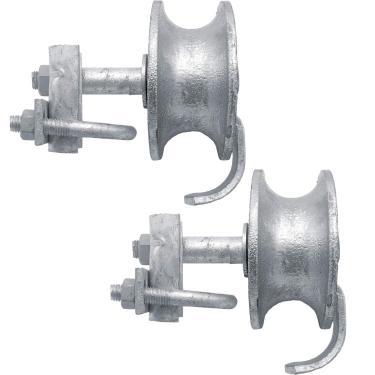 Imagem de Jake Sales Rolo de roda de trilho de portão de rolamento de elos de corrente: para moldura de portão de 2 polegadas e quantidade de tubo de trilho de 1-5/8". 2