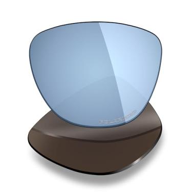 Imagem de Mryok Lentes de substituição para óculos de sol Oakley Frogskins Range XL Asian Fit OO9503A, resistente a impactos e ajuste perfeito, Espelhado azul profundo, One Size