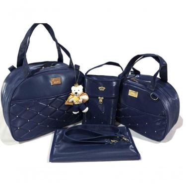 Imagem de Bolsa Maternidade Kit Saída Azul