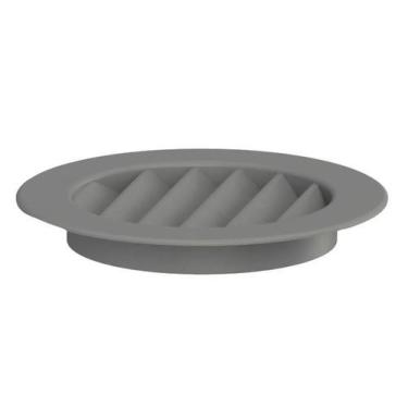 Imagem de Grade Ventilação Redonda Cinza 13x13 Para Encaixe 10x10 - MARELAGO